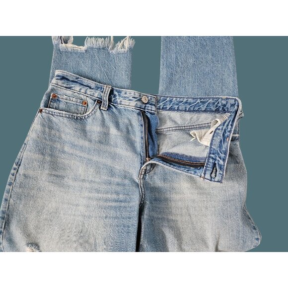Abercrombie and Fitch Annie Boyfriend Distressed Jeans Women Size 6/28 Regular - Picture 5 of 7